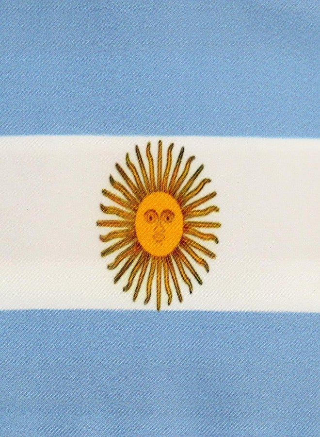 LLBFHH USA And Argentina Flag Graduation Stole, Satin Embroidery Graduation Sash for International Students, 72 Inch Length. - Image 4